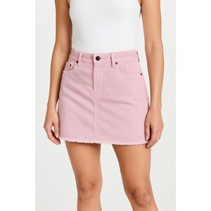 ABERCROMBIE & FITCH Pink Corduroy Frayed Hem Mini Skirt Size 8